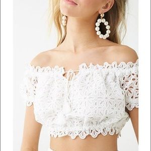 Forever 21 Lace Crop Top